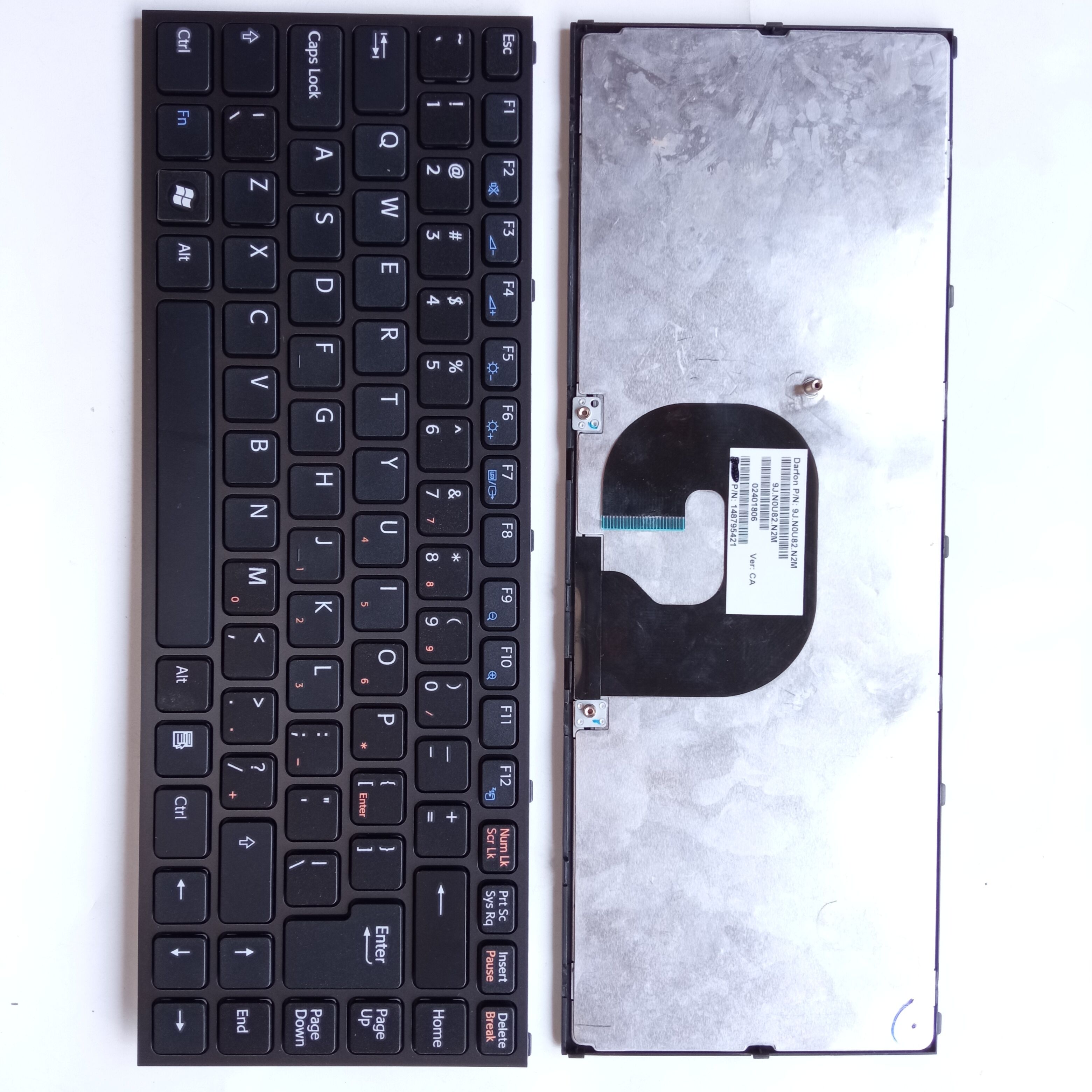 Picture of New Replacement Laptop Keyboard For SONY VPC-Y BLACK FRAME BLACK UI Layout